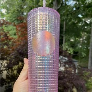 Starbucks Siren Pink Diamond Grid Cup 24 oz NWT